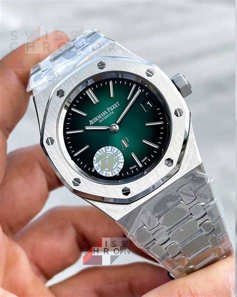 audemars piguet 15202 green|royal oak extra thin.